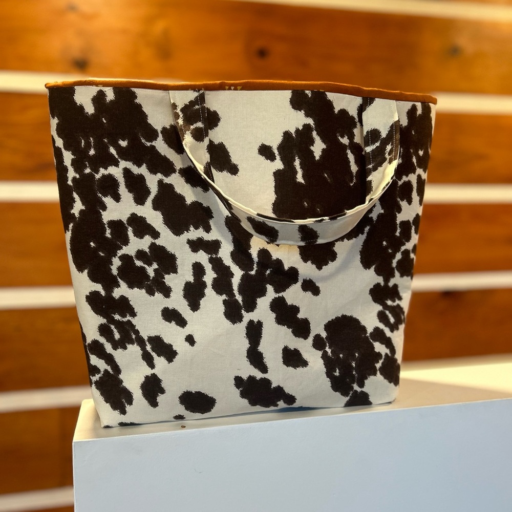 Cow Print Tote Bag